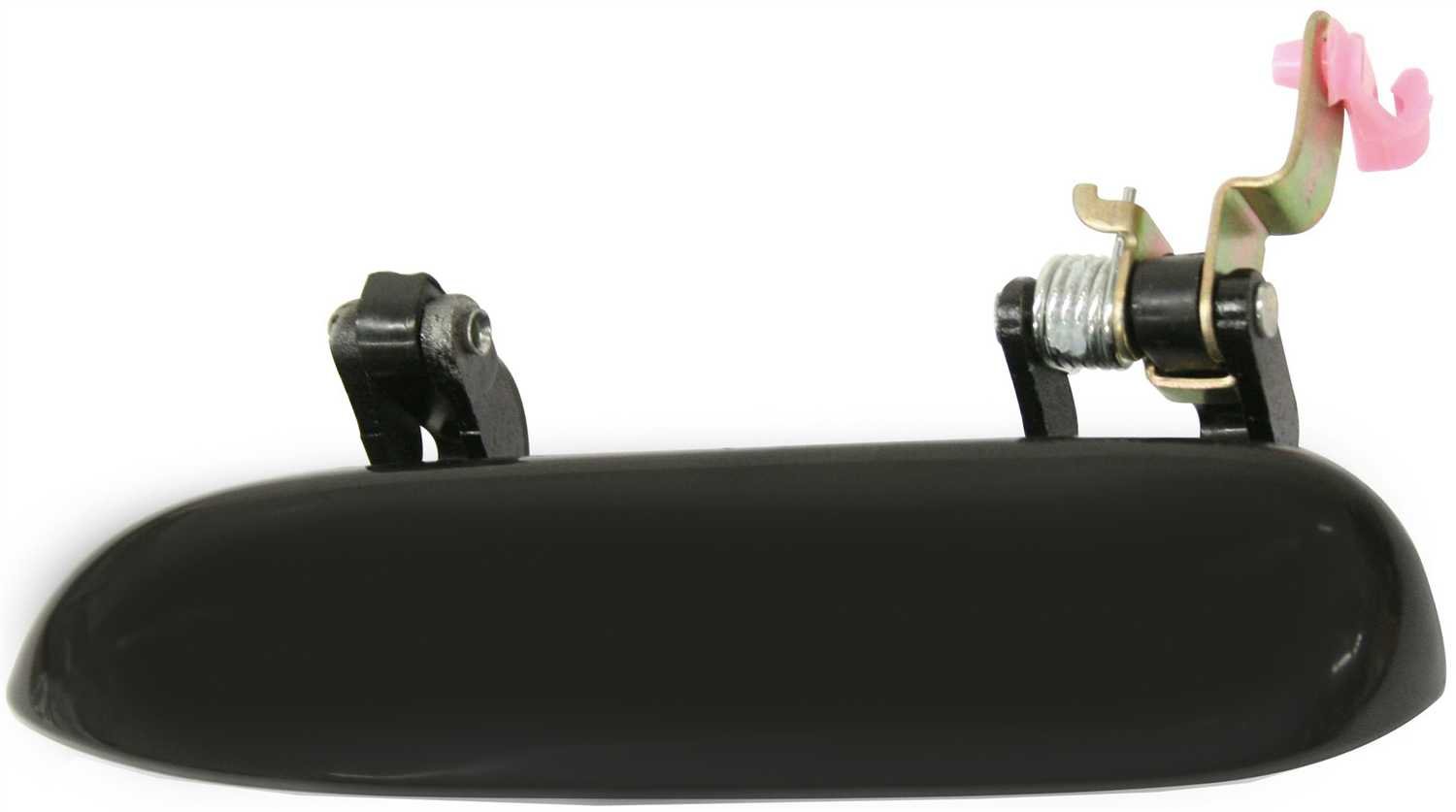 Front Exterior Door Handle for Chevrolet Lumina (1995-2001), Buick Rendezvous (2002-2007), Left (Driver), Smooth Black Plastic, Replacement