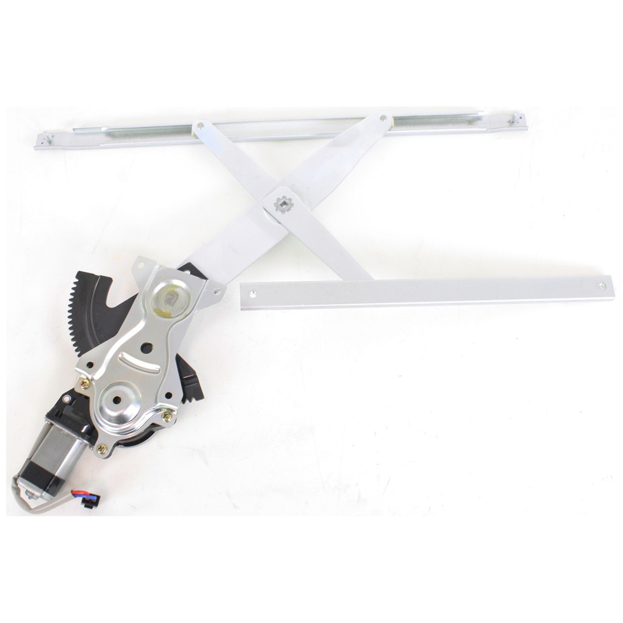 Front Window Regulator for Chevrolet Cavalier 1995-2005, Right (Passenger) Power with Motor, 2-Door Coupe, Replacement