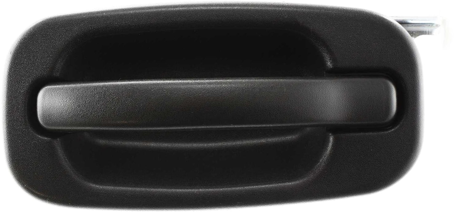 Rear Exterior Door Handle for Chevrolet Silverado/GMC Sierra 1999-2006, Textured Black, Crew Cab, Left (Driver), Includes 2007 Classic, Replacement