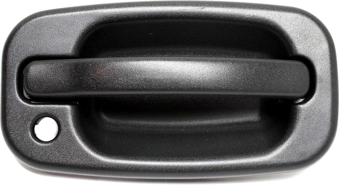 Rear Exterior Door Handle for Chevy Tahoe/GMC Yukon 2000-2006, Back Door, Textured Black, Split Type Door, Replacement