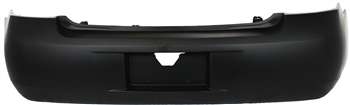Rear Bumper Cover for Chevrolet Impala 2006-2011, Primed (Ready to Paint), w/o Exhaust Hole, Suitable for LS, LT, 50th Anniversary Edition Models, Replacement (CAPA Certified)