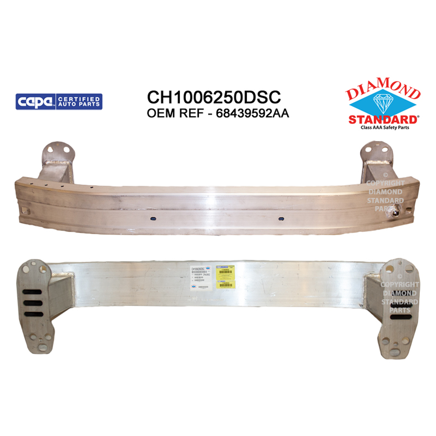 2019 - 2023 Jeep Renegade Front Bumper Reinforcement