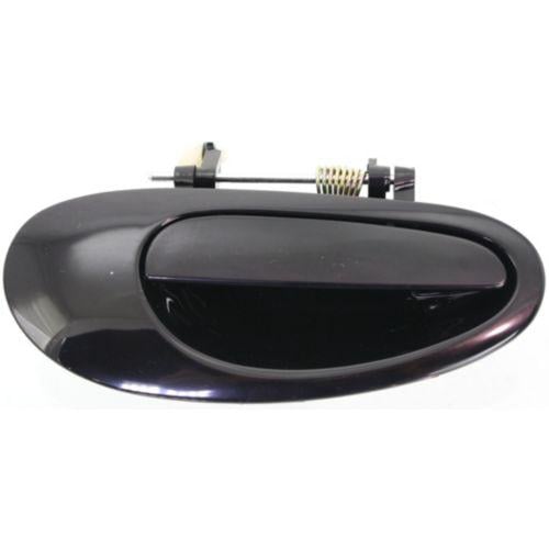 Exterior Rear Right (Passenger) Door Handle for 1998 - 2004 Chrysler 300M, Outer Side Replacement, Black;  LF04DX8AE