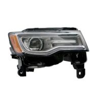 Right (Passenger) Headlight Assembly for 2014-2015 Jeep Grand Cherokee, HID without Adaptive Headlights, Projector Type, Composite,  68111000AM, Replacement