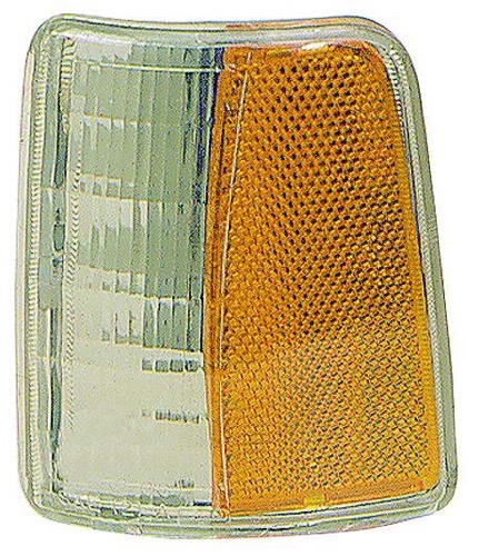 Front Left (Driver) Side Marker Light Assembly for 1991 - 1996 Dodge Dakota, with Composite Headlights,  CH2550117, Replacement