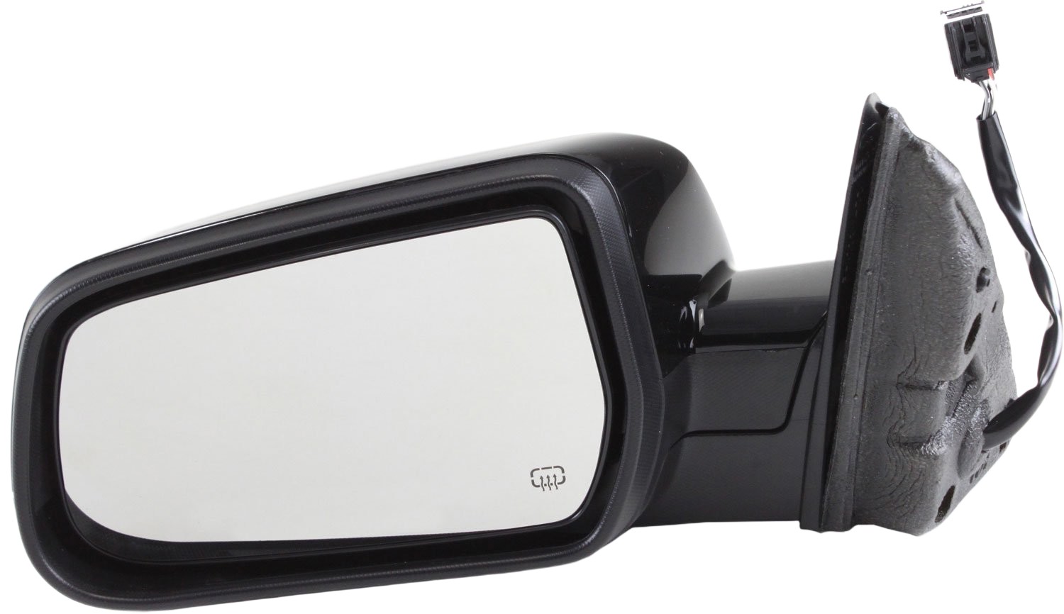 Power Mirror for Chevrolet Equinox/GMC Terrain 2010-2017, Left (Driver), Manual Folding, Heated, Paintable, without Blind Spot Feature and Memory, Replacement