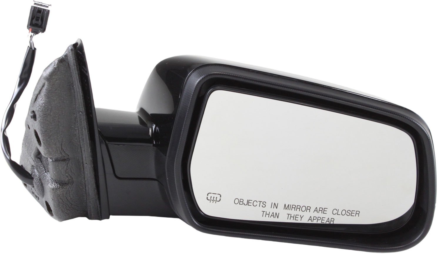 Power Mirror for 2010-2017 Chevrolet Equinox/GMC Terrain, Right (Passenger) Side, Manual Folding, Heated, Paintable, without Blind Spot Feature and Memory, Replacement
