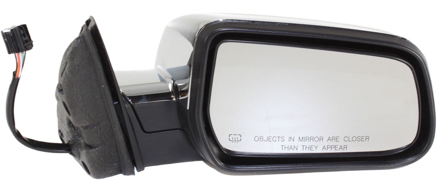 Power Mirror for 2010-2014 Equinox/Terrain, Right (Passenger) Side, Manual Folding, Heated, Chrome, with Memory, without Blind Spot Feature, Replacement