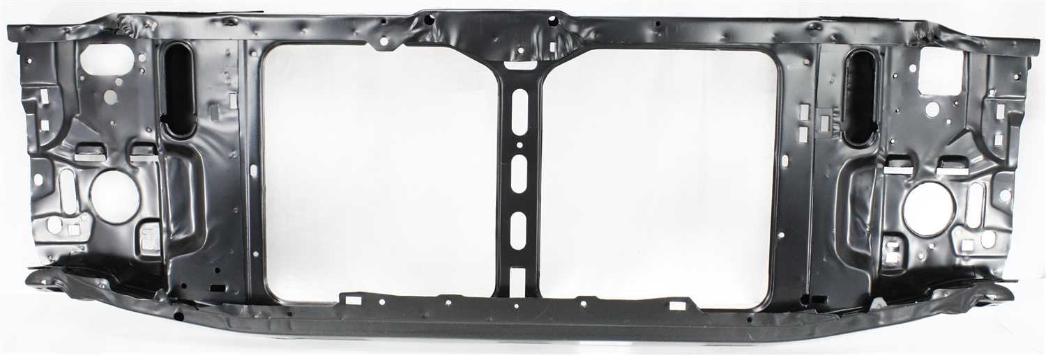Radiator Support Assembly for Chevrolet Blazer 1998-2005, Black Steel, Replacement