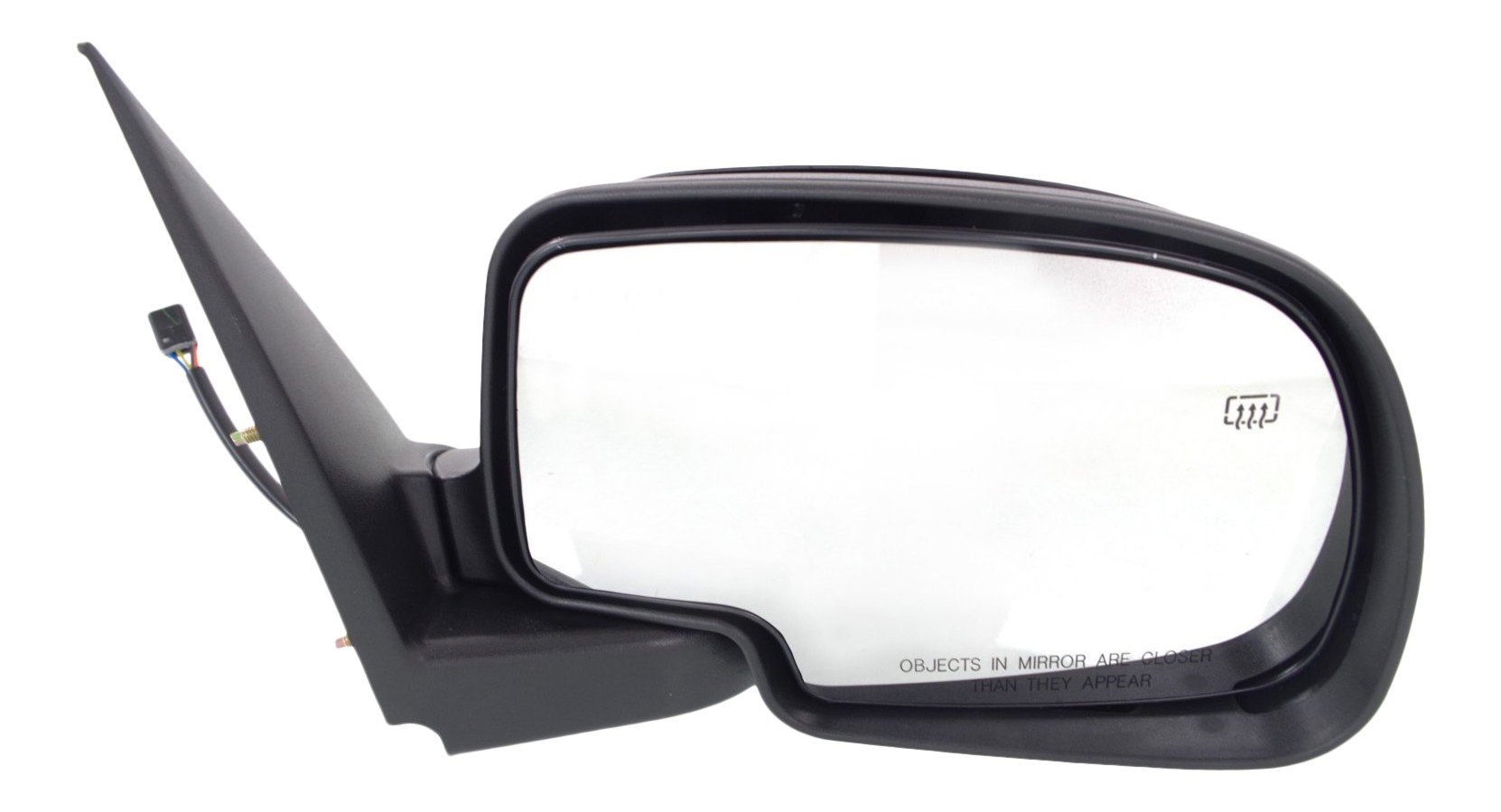 Mirror Right (Passenger) for Chevrolet Silverado/GMC Sierra 1999-2002, Non-Towing, Power Adjusted, Manual Folding, Heated, Paintable, Replacement