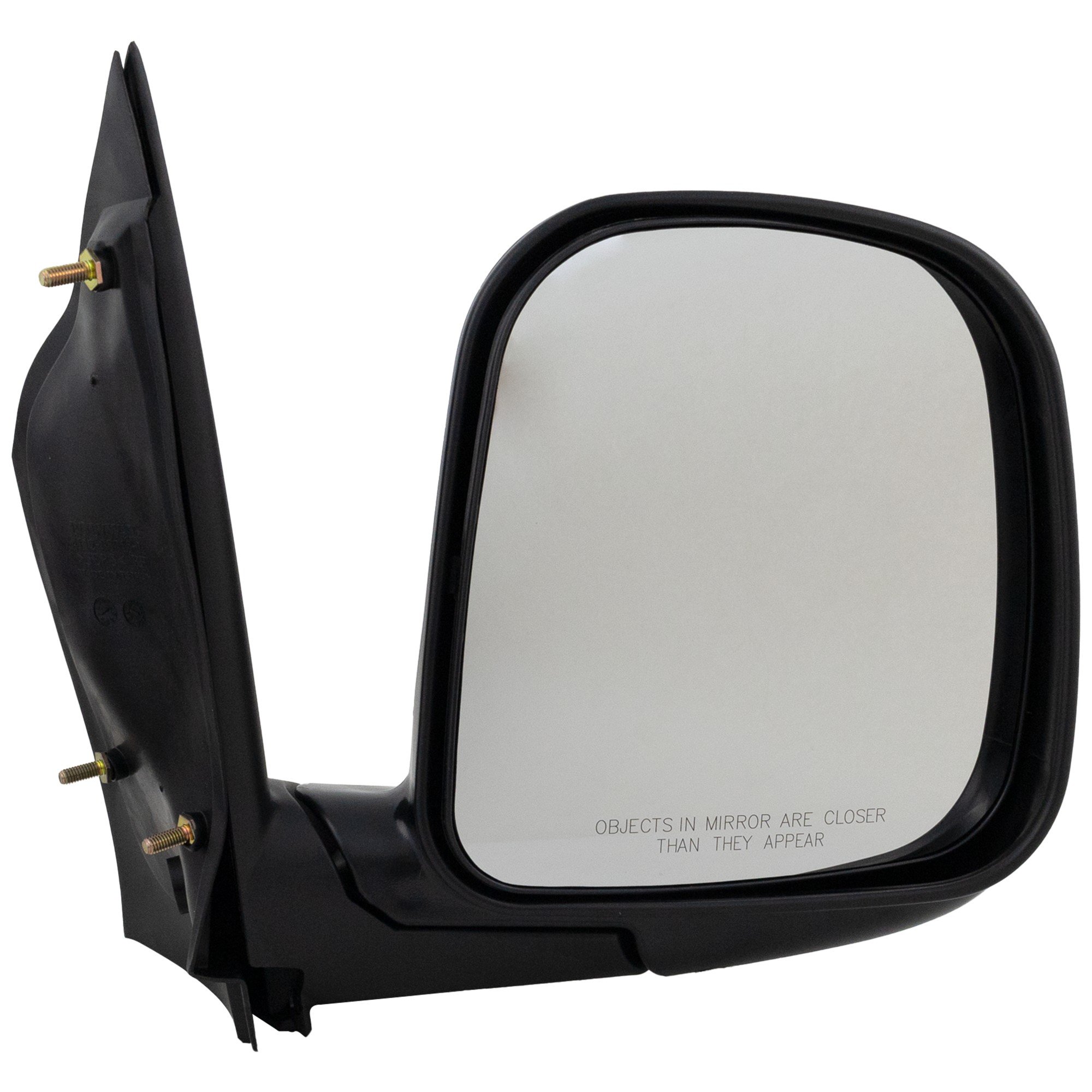 Manual Adjust Mirror for Chevrolet Express/GMC Savana Van 1996-2002, Right (Passenger) Side, Non-Towing, Manual Folding, Non-Heated, Textured, Replacement