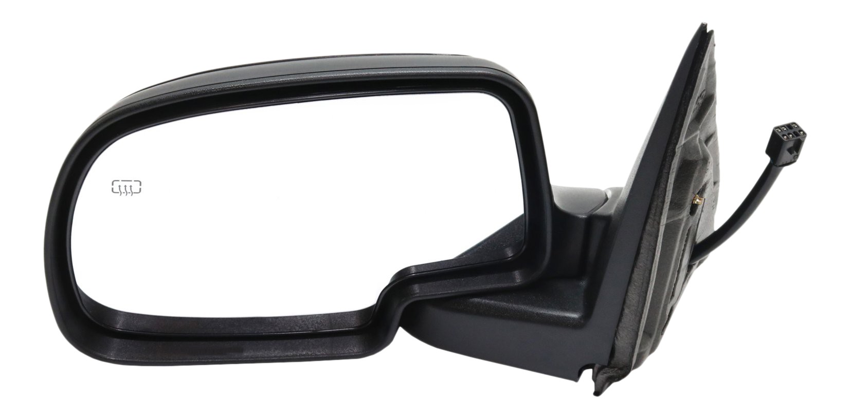 Power Mirror for Chevrolet Silverado/GMC Sierra 2000-2002, Left (Driver), Non-Towing, Manual Folding, Heated, Paintable, with Puddle Light, without Memory and Signal Light, Replacement