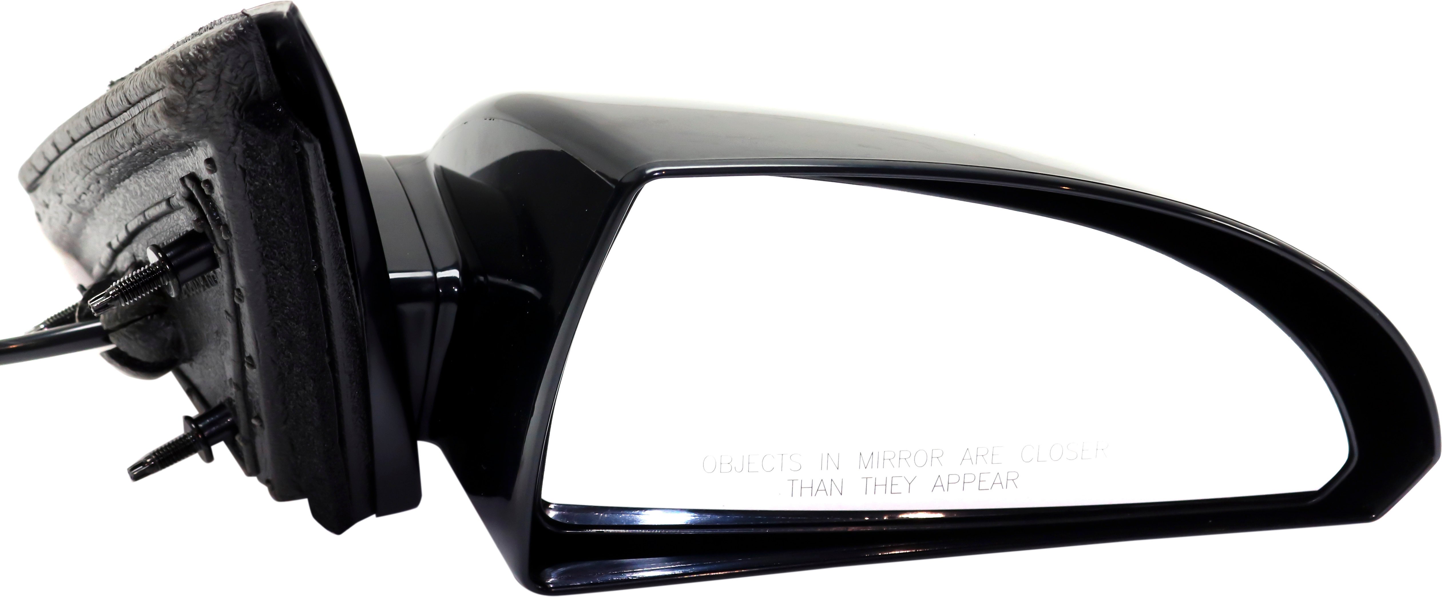 Replacement Right (Passenger) Mirror for Chevrolet Impala 2006-2013 / Impala Limited 2014-2016, Power Adjustable, Non-Folding, Non-Heated, Paintable, with Smooth Black Base