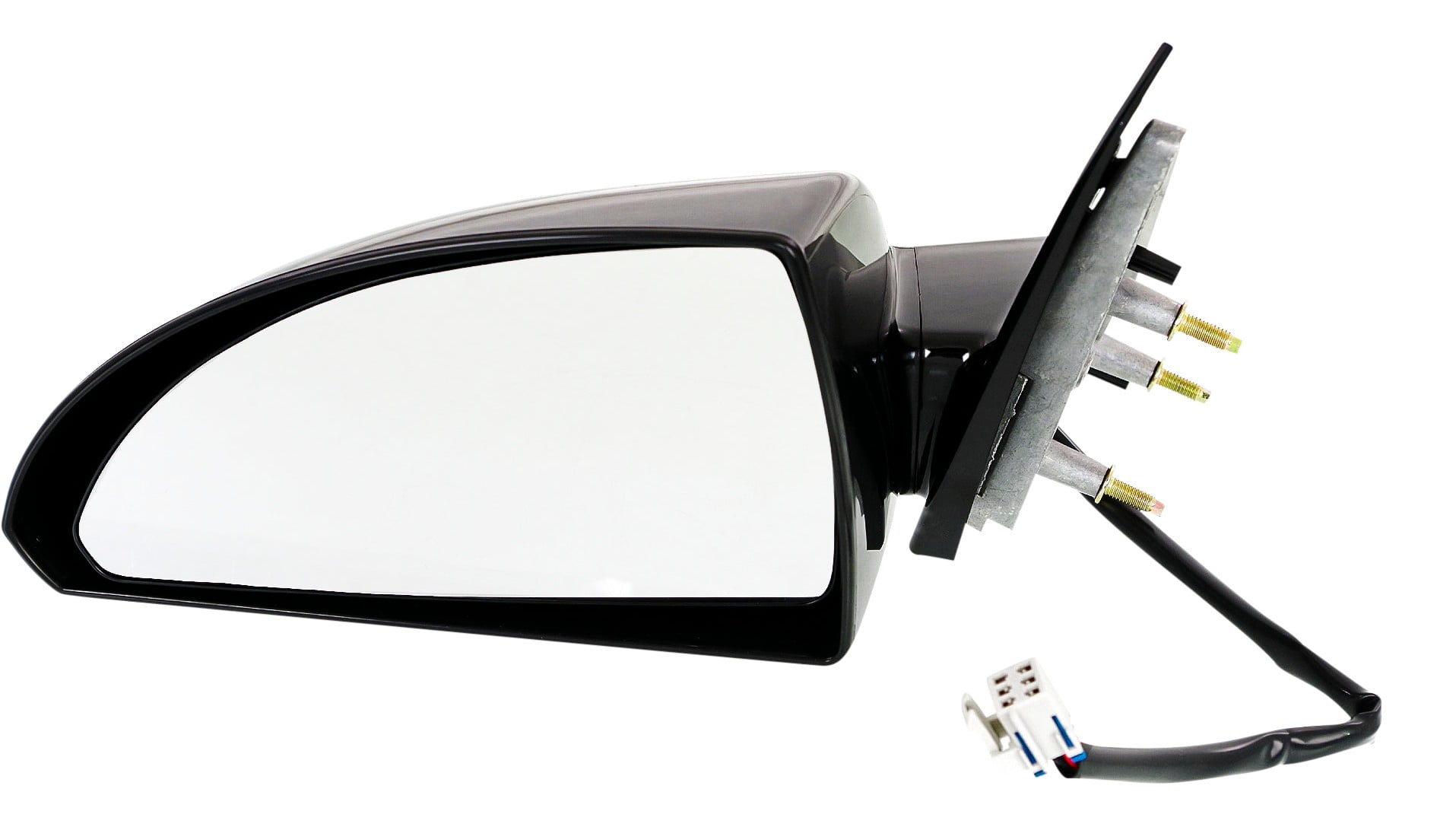 Power Mirror for Chevrolet Impala 2006-2013 / Impala Limited 2014-2016, Left (Driver), Non-Folding, Heated, Paintable, w/ Smooth Black Base, Replacement