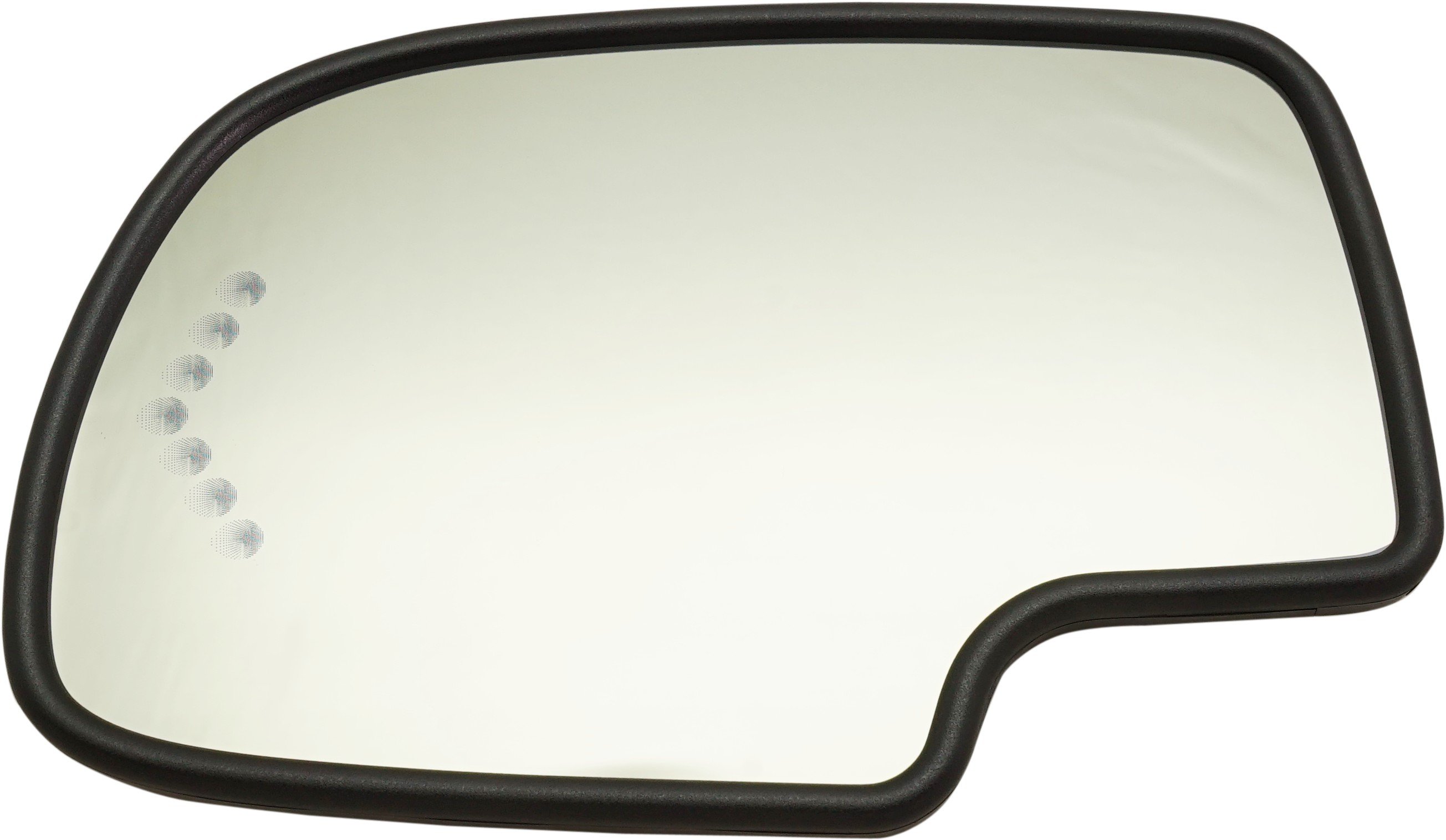 Mirror Glass for Silverado/Sierra 2003-2006, 2007 Classic, All Cab Types, Left (Driver), Non-Towing, Heated, with Backing Plate, Auto-Dimming, Signal Light, without Blind Spot Detection, Replacement