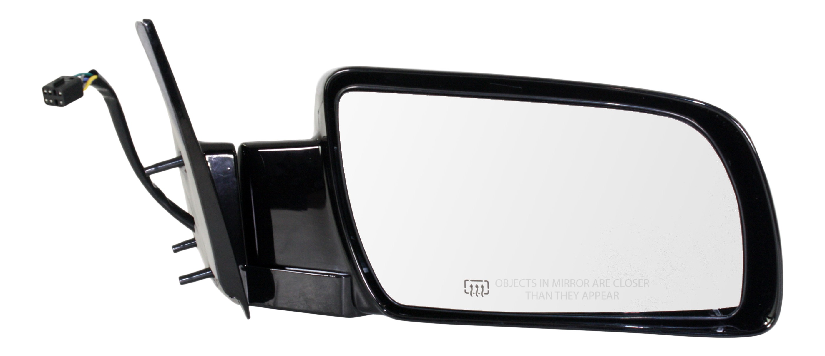 Power Mirror for Chevrolet C/K Full Size Pickup 1988-2002, Right (Passenger) Side, Non-Towing, Manual Folding, Heated, Paintable, Standard Type, Replacement