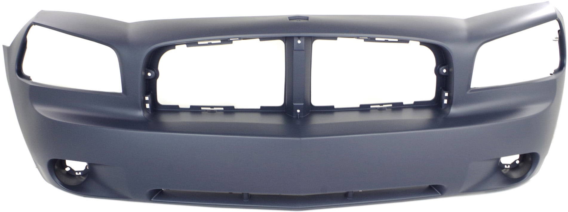 Front Bumper Cover for Dodge Charger 2006-2010, Primed (Ready to Paint), Excludes 2006-2008 SRT Model, 2009-2010 without Performance Package, Replacement