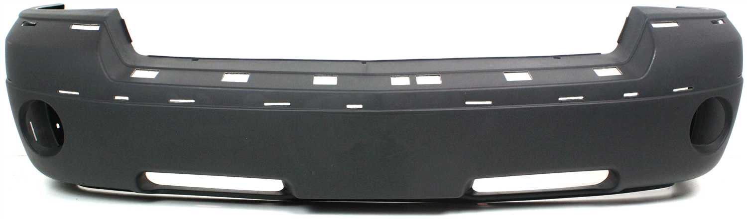 Front Bumper Cover for 2005-2007 Dakota, Textured with Molding Holes and Fog Light Holes, Replacement