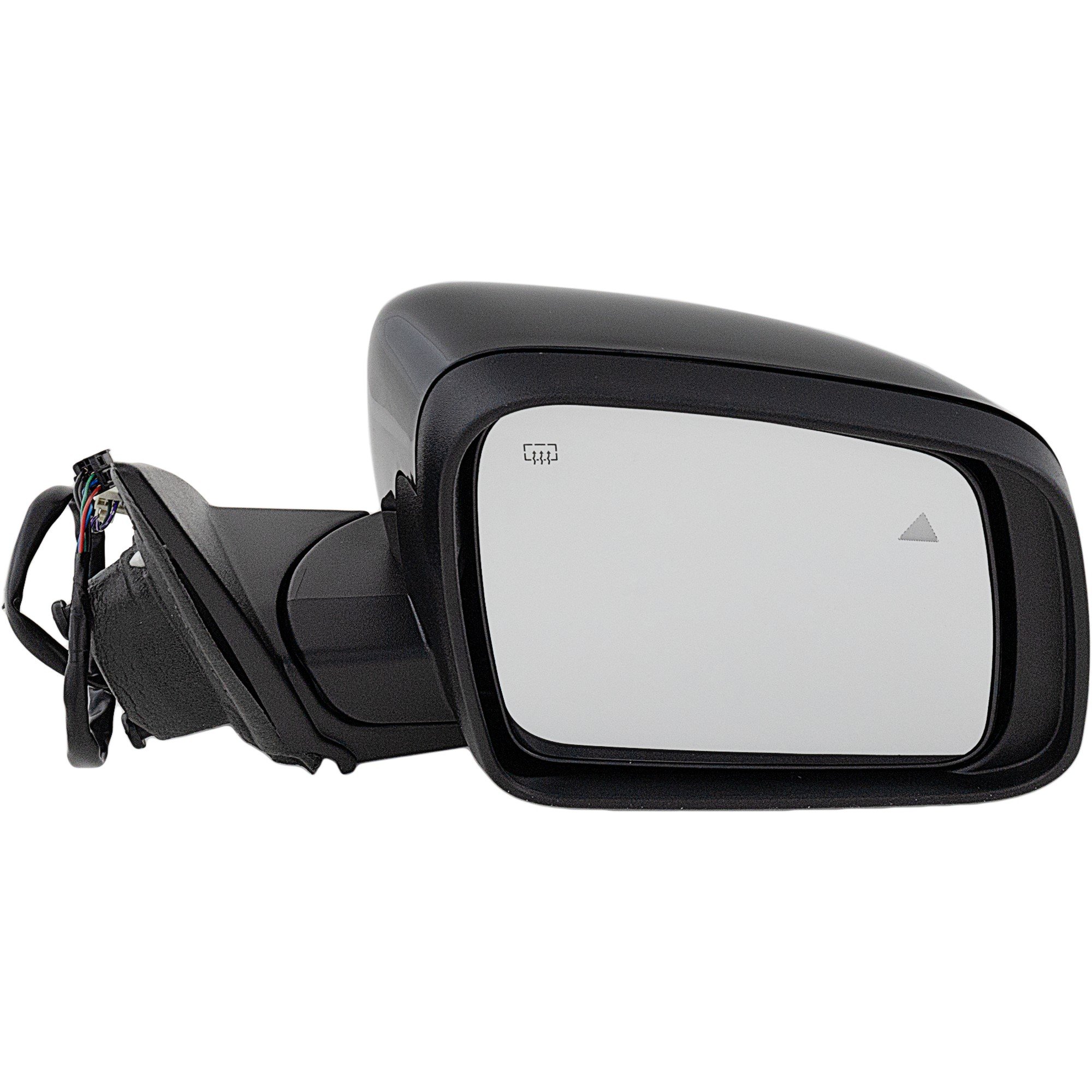 Right (Passenger) Side Mirror for Dodge Durango 2019-2022, Power Adjustable, Manual Folding, Heated, Paintable, with Blind Spot Detection, Replacement