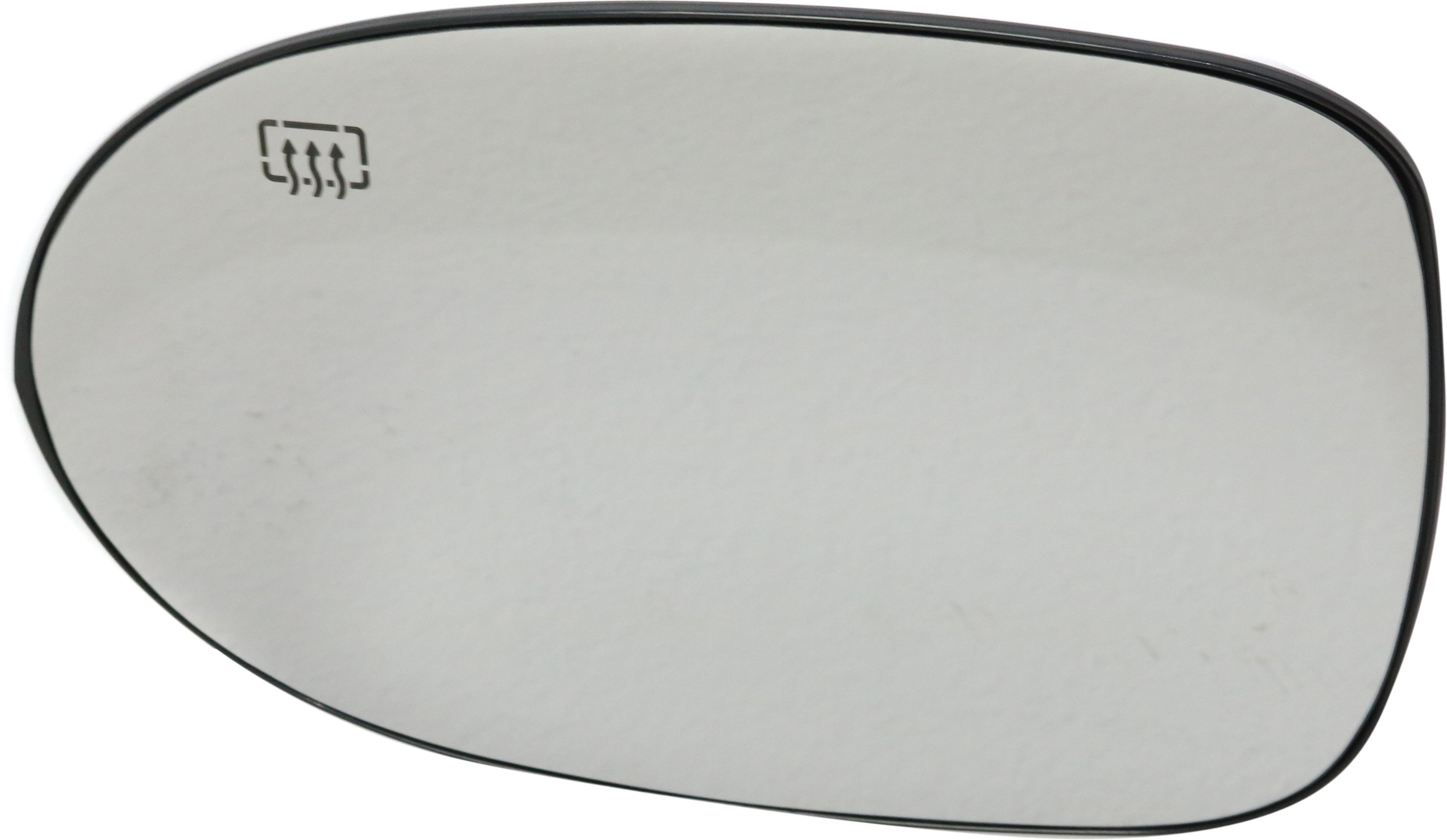Heated Mirror Glass with Backing Plate for Dodge Caliber (2007-2012), Jeep Compass MK (2007-2017), Left (Driver), Replacement