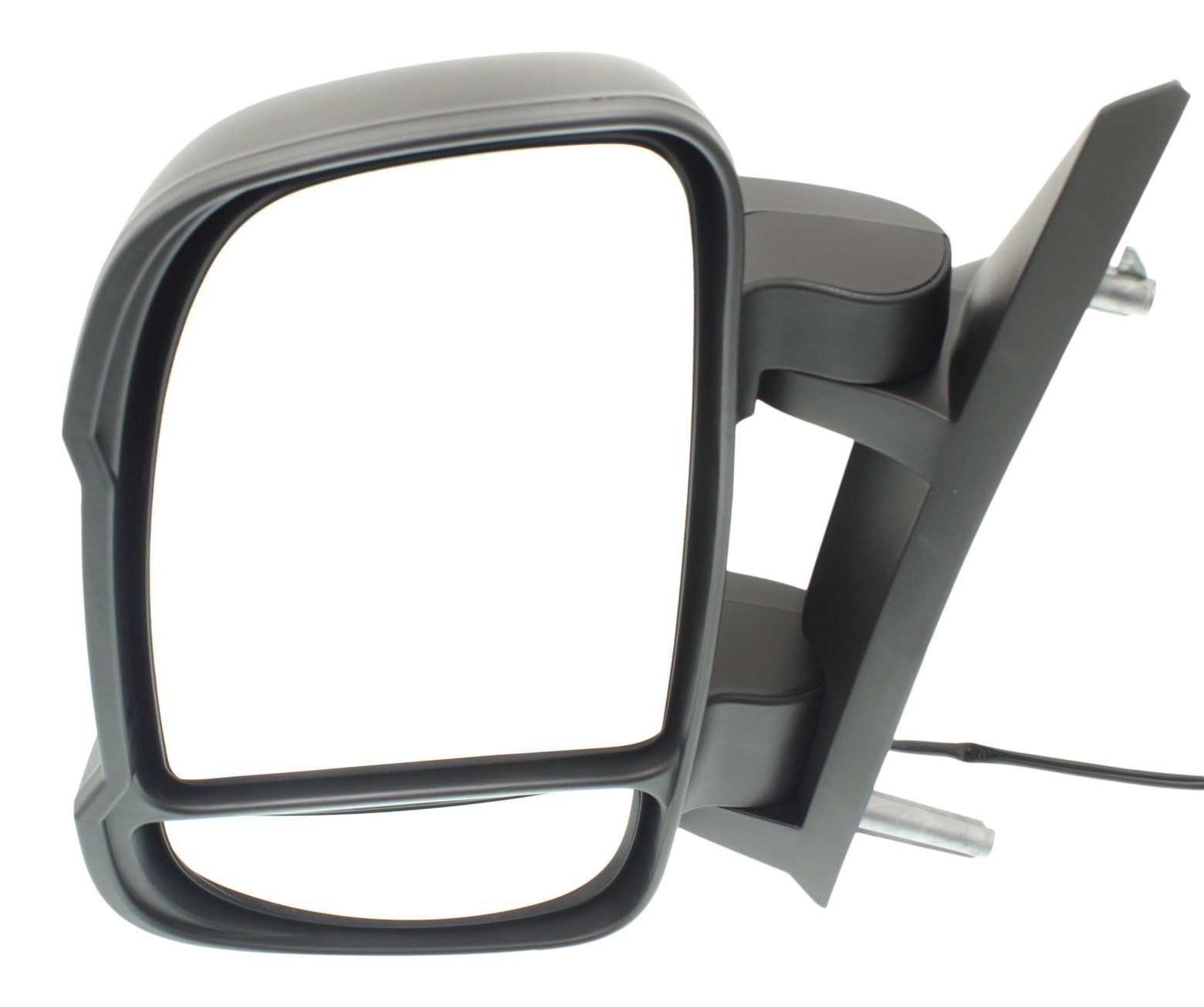 Manual Adjust and Folding Left (Driver) Mirror for 2014-2021 Promaster Van, Non-Towing, Non-Heated, Textured, Non-Extended, Without Blind Spot Feature, Includes Signal Light and Temp Sensor, Replacement