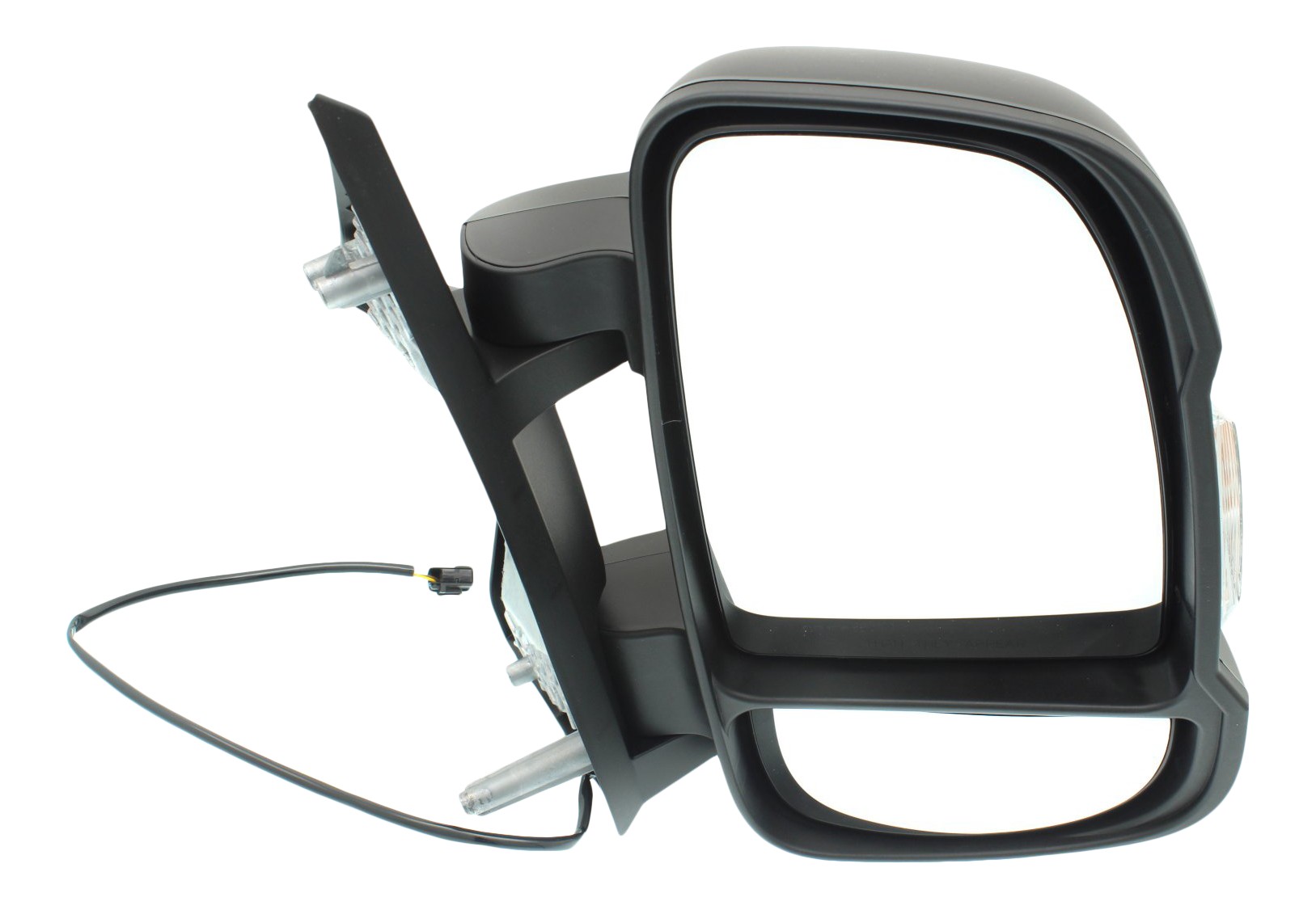 Right (Passenger) Mirror for Dodge ProMaster Van 2014-2021, Non-Towing, Manual Adjustment, Manual Folding, Non-Heated, Textured, Non-Extended, without Blind Spot Feature, Signal Light, Temperature Sensor, Replacement