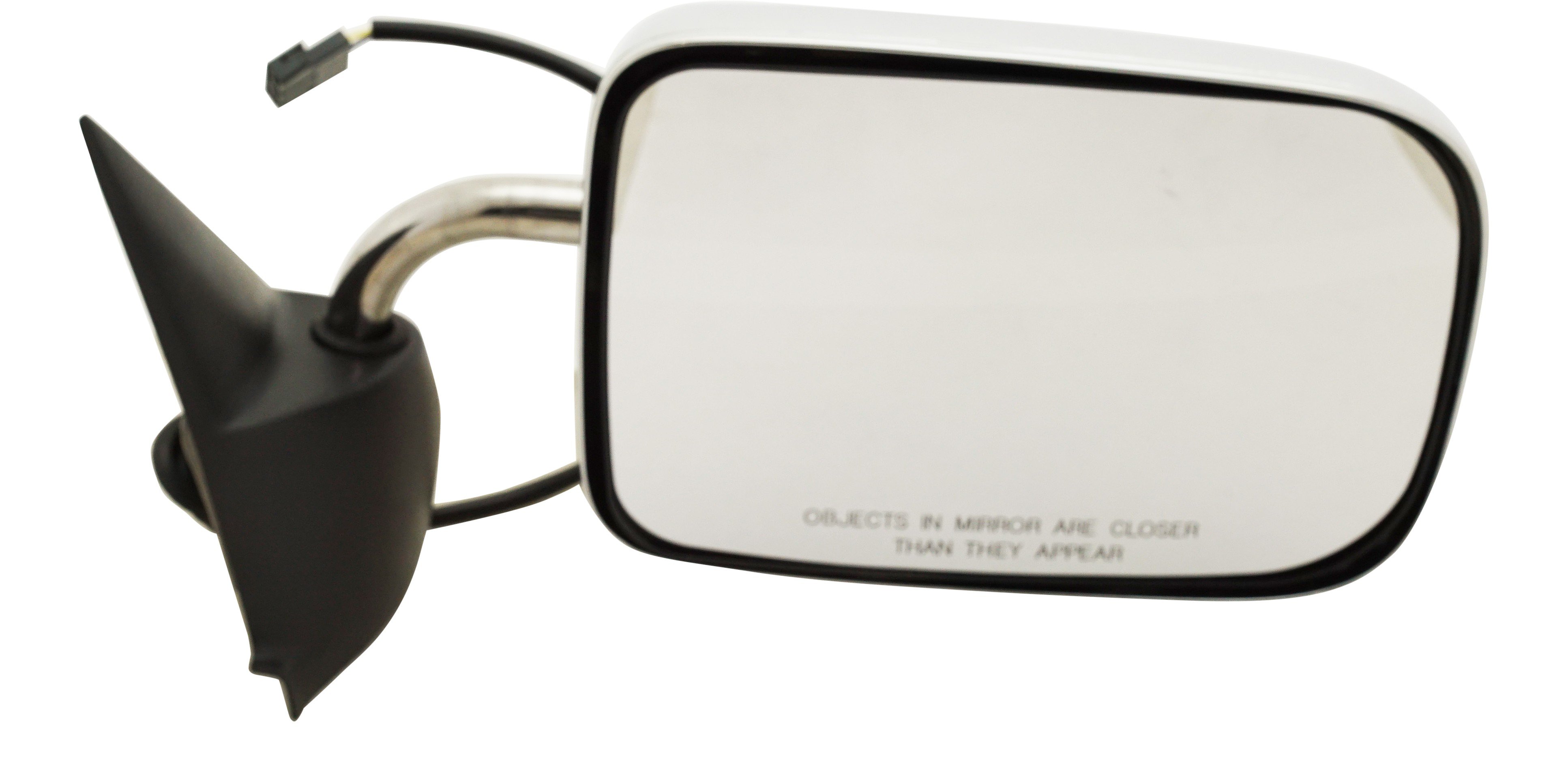 Power Mirror for Dodge RAM Full Size Pickup 1994-1997, Right (Passenger), Non-Towing, Manual Folding, Non-Heated, Chrome, with Convex Glass, Replacement