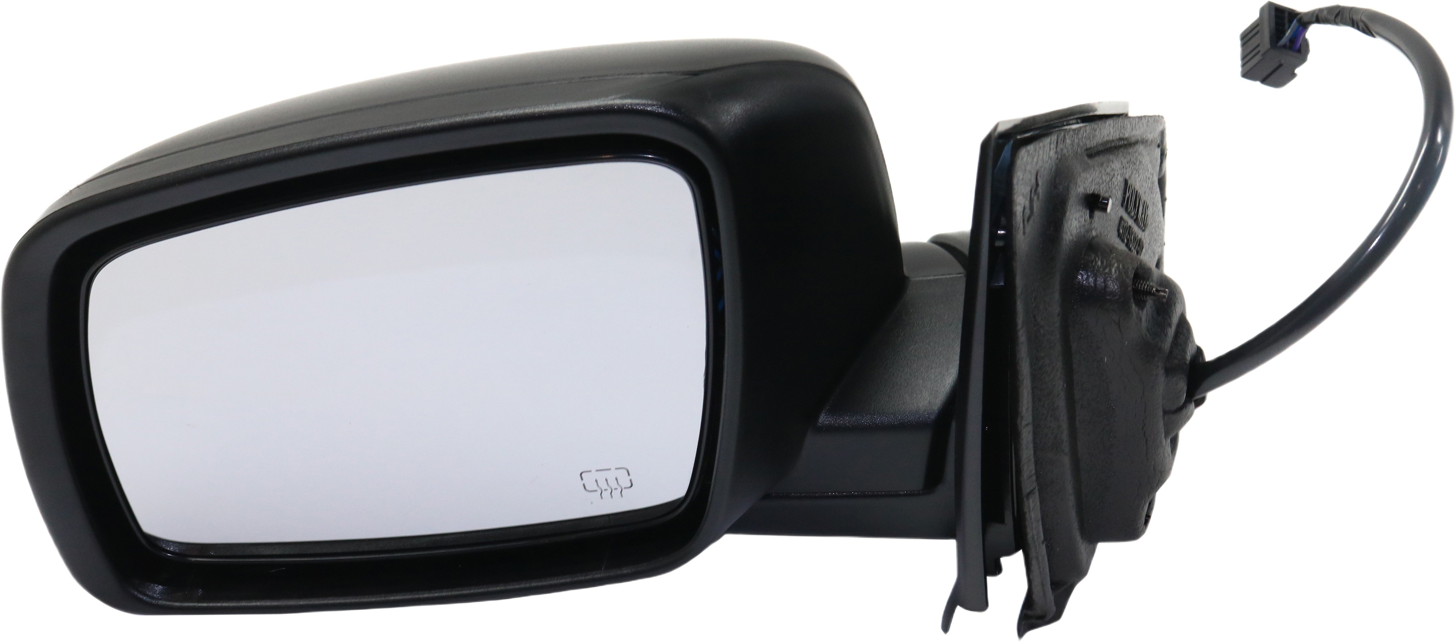 Power Heated Left (Driver) Manual Folding Textured Mirror for Dodge Journey 2016-2020, Replacement