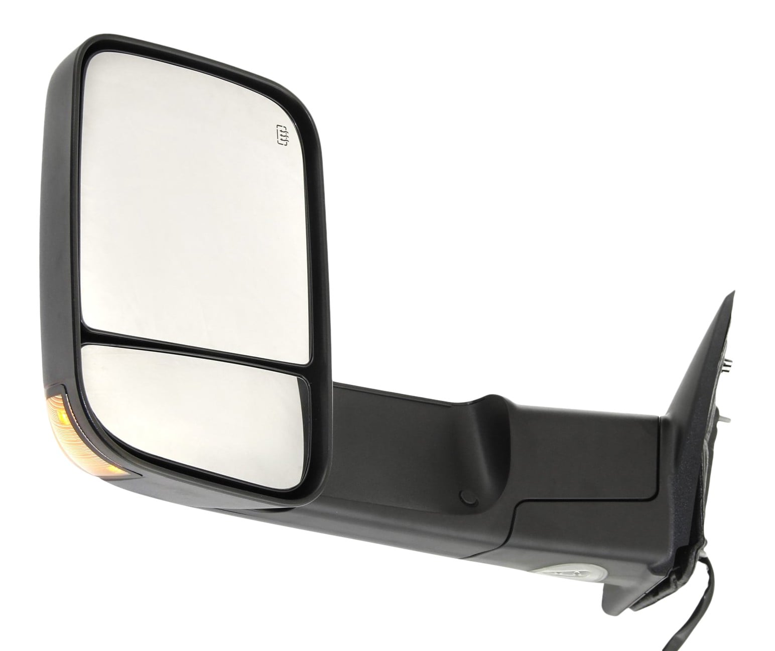 Towing Mirror for Dodge RAM1500/2500/3500 2010-2012 Left (Driver), Power, Manual Folding, Heated, Textured, with Signal Light, without Auto-Dimming, BSD, and Memory, Replacement
