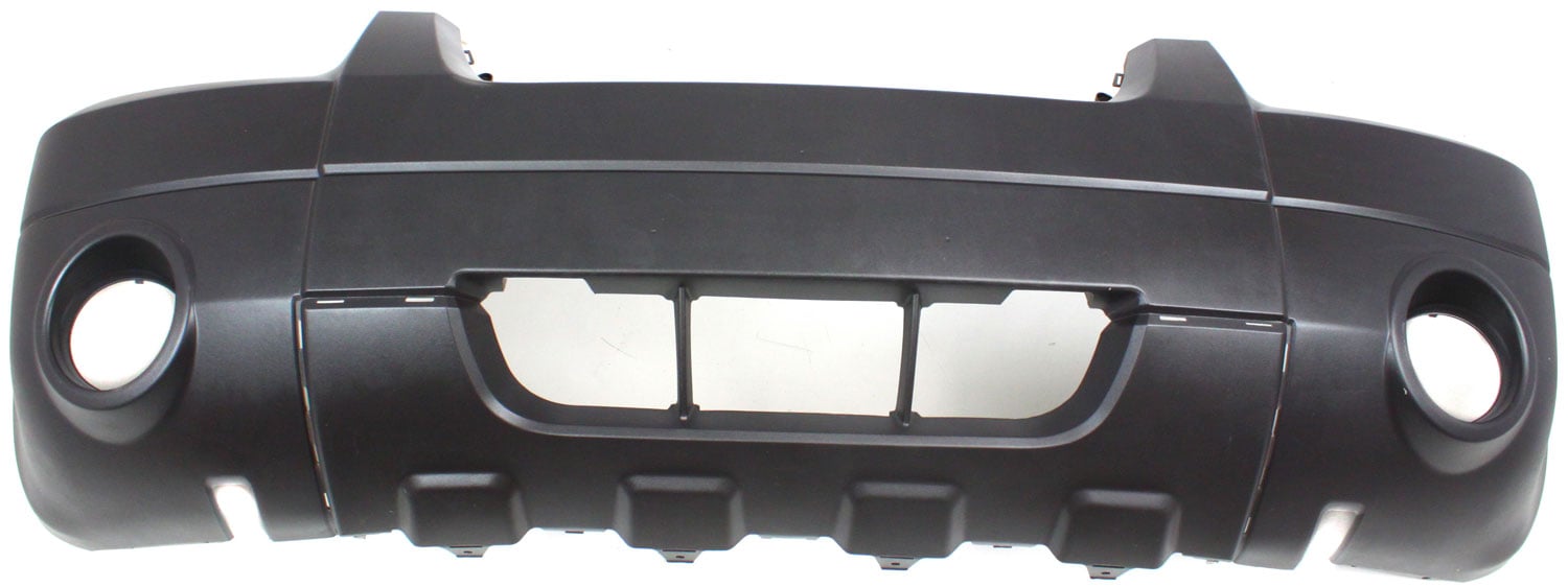 Front Bumper Cover for 2005 Ford Escape XLT Sport with Fender Flares, Textured, with Fog Light Holes, Replacement