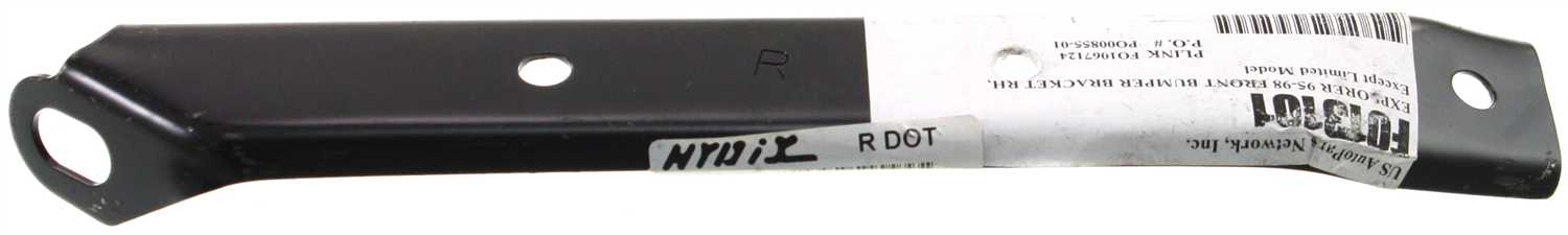 1995 - 1998 Ford Explorer Front Bumper Bracket Right (Passenger) Replacement