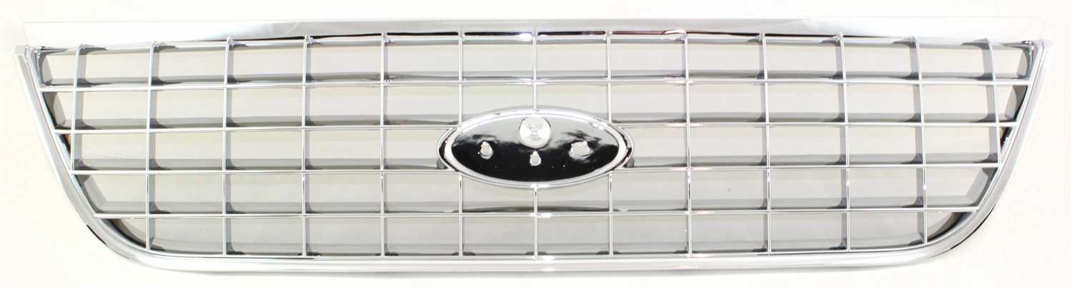 Chrome Shell and Insert Grille for 2002-2005 Ford Explorer, Suitable for Eddie Bauer, Limited, NBX, XLT, XLT Sport, XLS, XLS Sport Models, Replacement