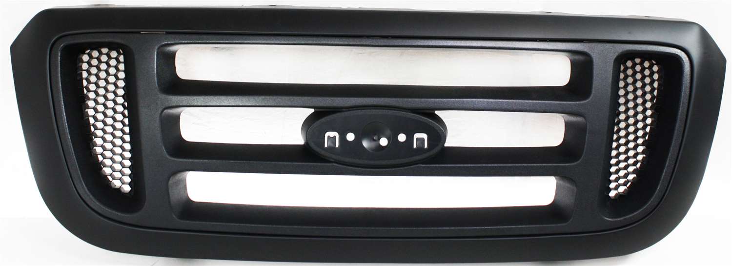 GRILLE for Ford Ranger 2004-2005, Horizontal Bar Insert, Painted Black Shell and Insert, 2WD (Two-Wheel Drive), XL/XLT/Edge/Tremor Models, Replacement