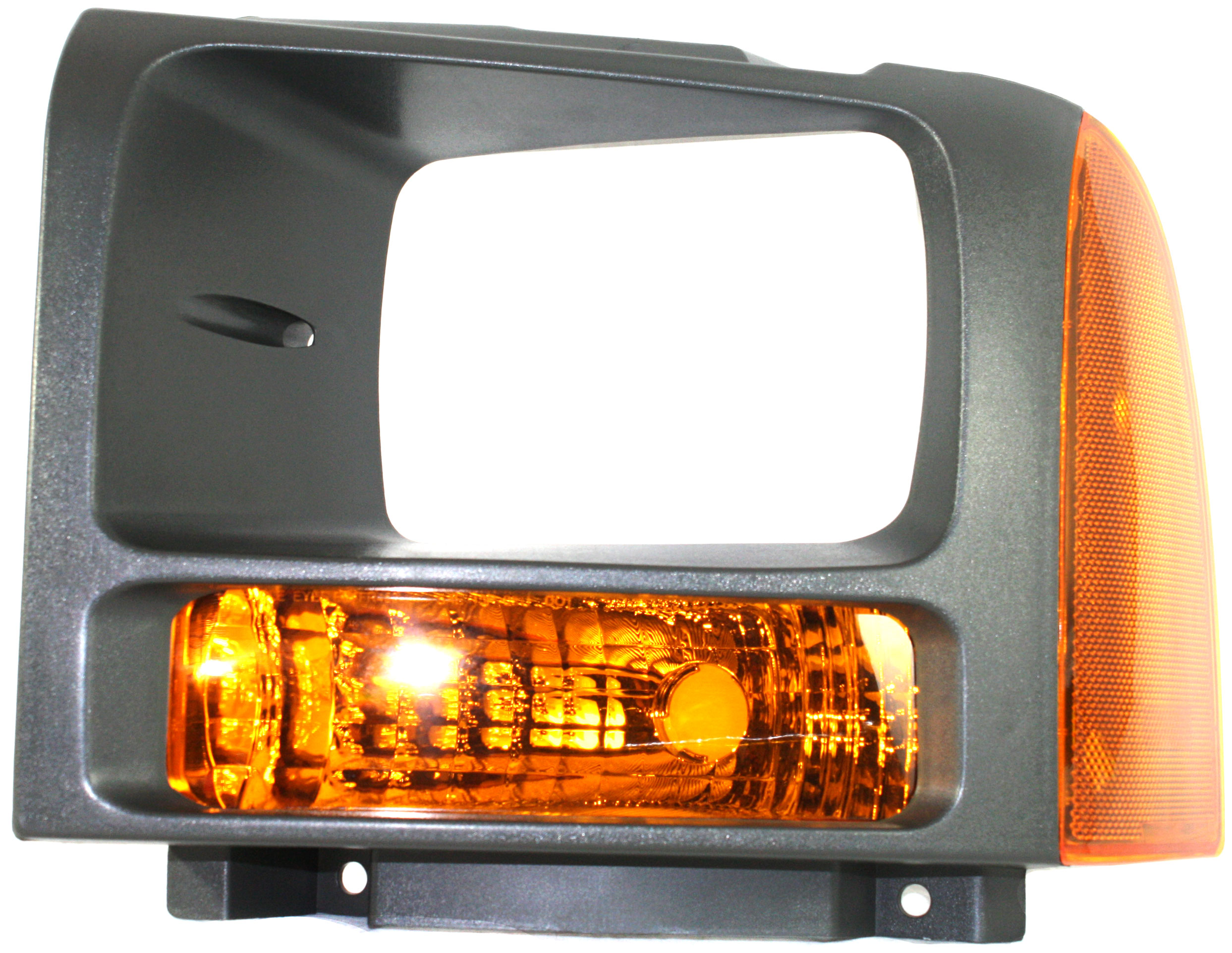 Signal Light for Ford F-Series Super Duty 2005-2007, Left (Driver), Lens and Housing, Replacement