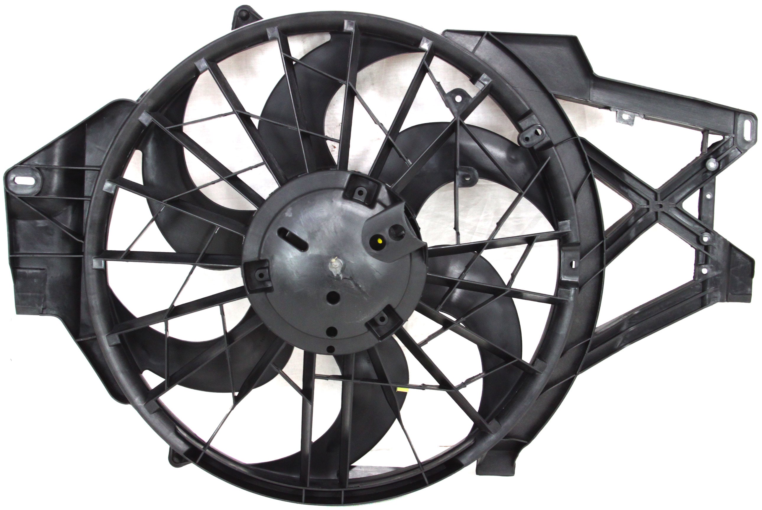 Radiator Fan Assembly for Ford Mustang 1999-2004, Single, 3.8L (3.9L Engine 2004), Replacement