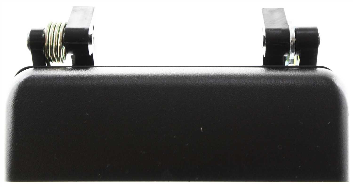 Exterior Front Door Handle for 1993-2000 Ford Ranger and 1994-2000 Mazda Pickup, Left (Driver) Side, Textured Black, Plastic, Without Keyhole, Replacement