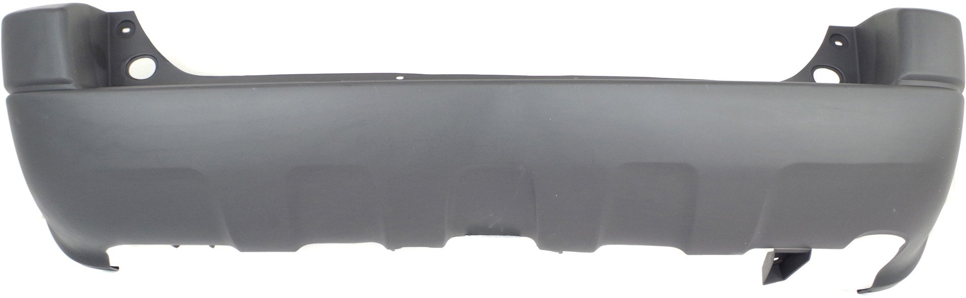 Rear Bumper Cover for Ford Escape 2001-2004, Textured Platinum, XLS/XLT Models without Fender Flares, Replacement