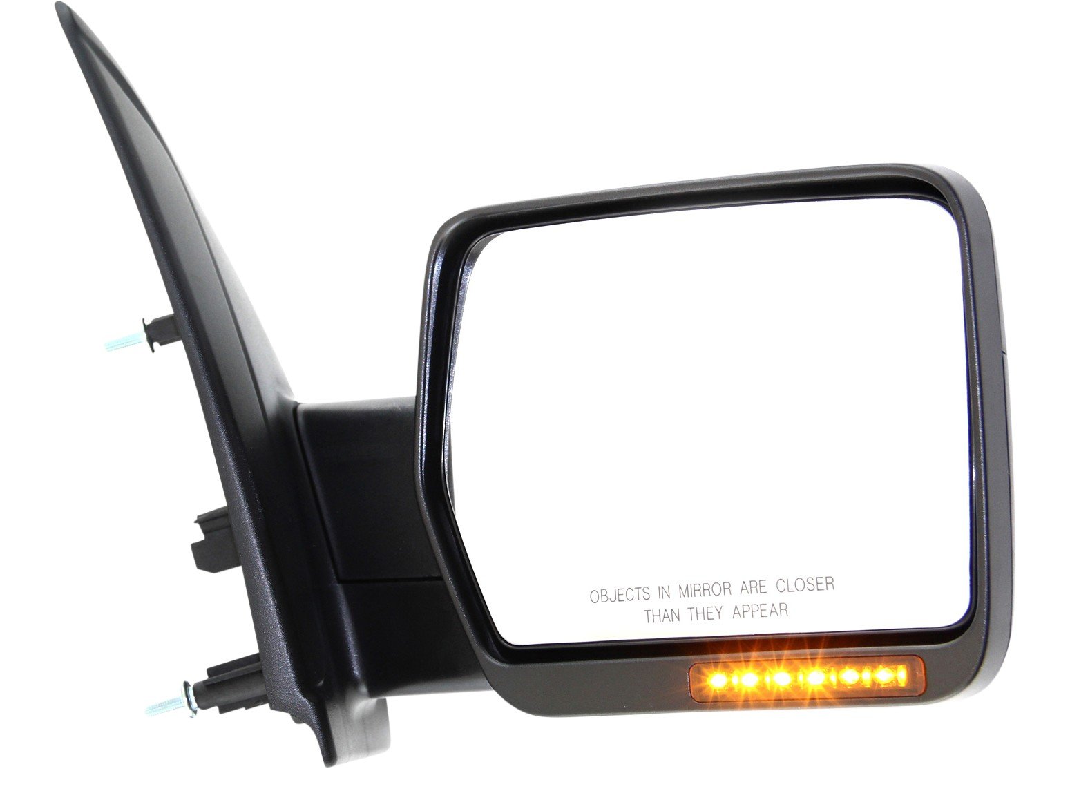 Right (Passenger) Mirror for Ford F-150 2009-2010, Non-Towing, Power Operated, Manual Folding, Heated, Textured, without Auto-Dimming, Blind Spot Detection, In-Housing Signal Light, Memory, Excludes SVT Raptor Model, Replacement