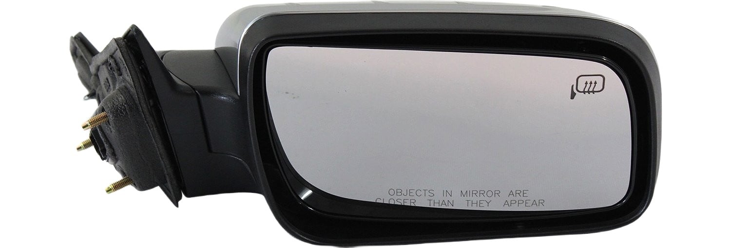 Power Mirror for Ford Sable/Taurus 2008-2009, Right (Passenger), Manual Folding, Heated, Chrome, with Memory and Puddle Light, Replacement