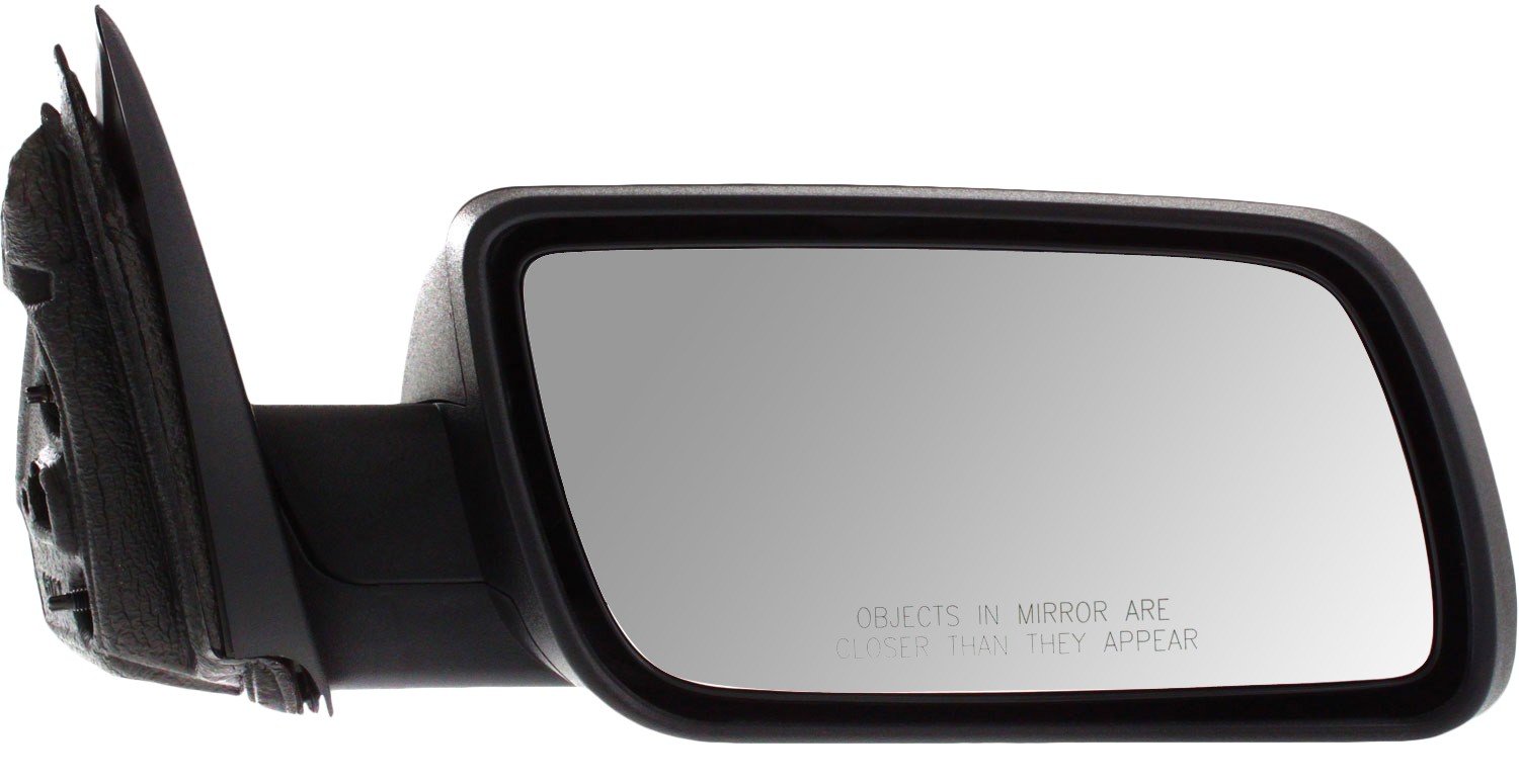 Right (Passenger) Mirror for Ford Flex 2009-2012, Power Adjustable, Manual Folding, Non Heated, Textured, without Memory and Puddle Light, Replacement
