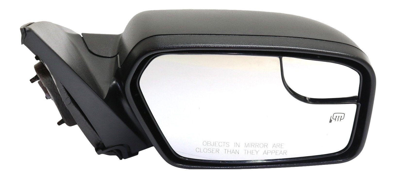 Power Mirror for Ford Fusion 2011-2012, Right (Passenger), Non-Folding, Heated, Textured, with Blind Spot Glass, without Puddle Light, Excludes Hybrid Model, Replacement