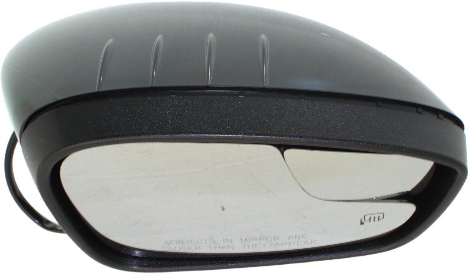 Right (Passenger) Power Mirror for Ford Fiesta 2011-2013, Manual Folding, Heated, Paintable, with Blind Spot Glass, without Signal Light, HB/Sedan, Replacement