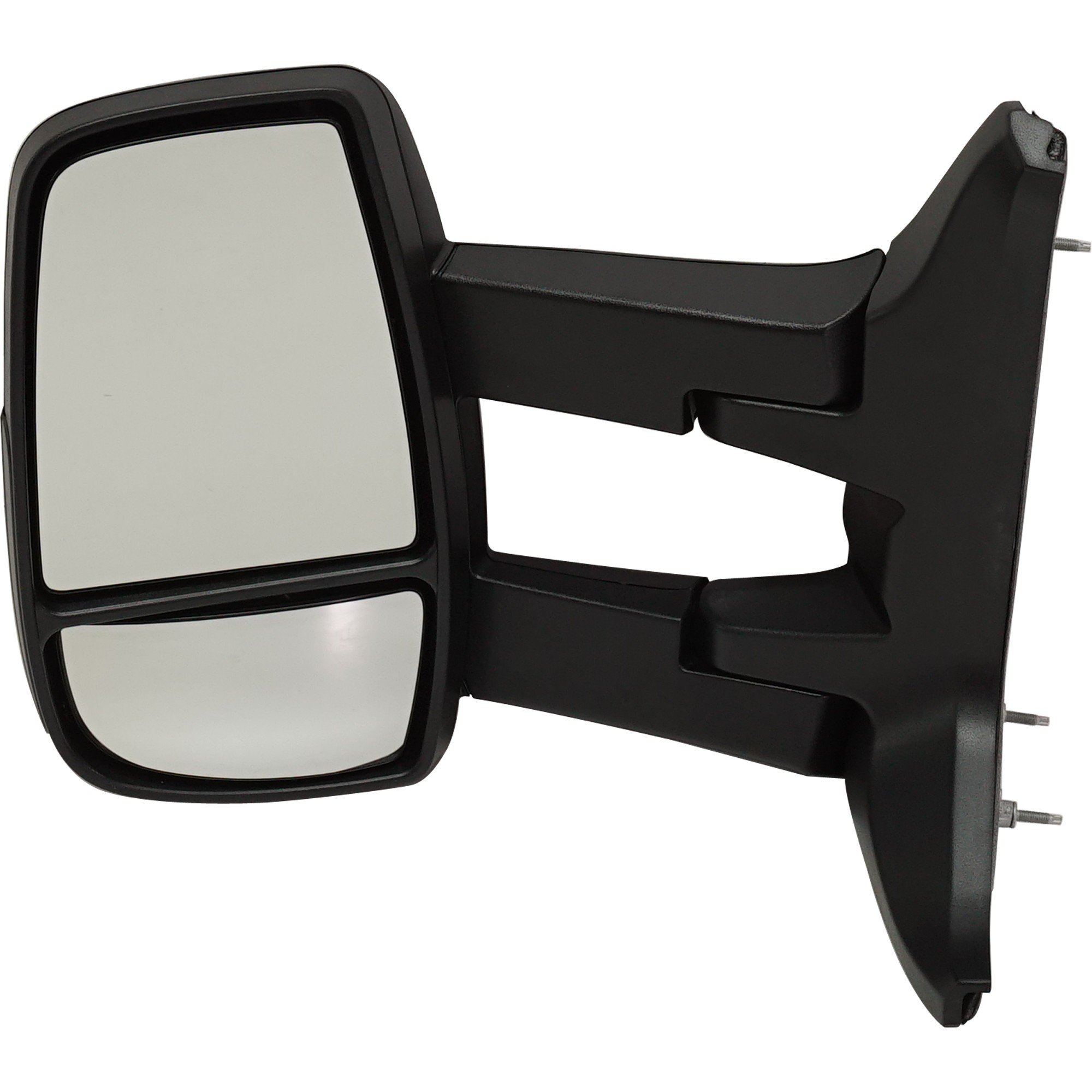 Towing Mirror for Ford Transit Van 2015-2019, Left (Driver), Manual Adjust & Fold, Non-Heated, Textured, w/ Long Arm, w/ Low Roof, Replacement