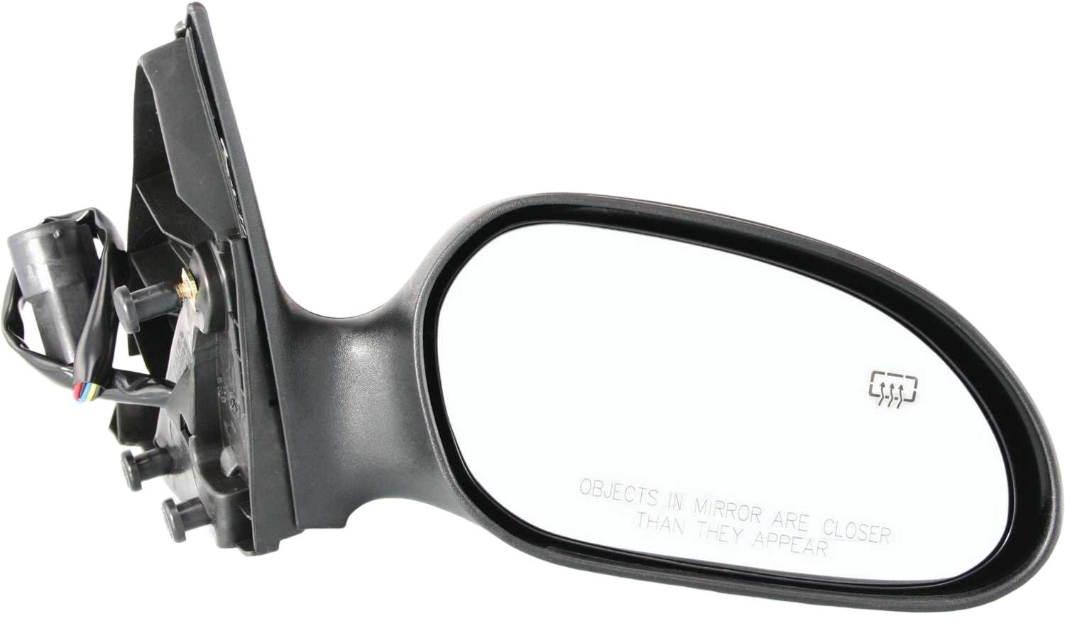 Power Mirror for Ford SABLE (2000-2005) / TAURUS (2000-2007), Right (Passenger), Non-Folding, Heated, Paintable/Textured, with 2 Caps, Sedan/Wagon, without Puddle Light, Replacement