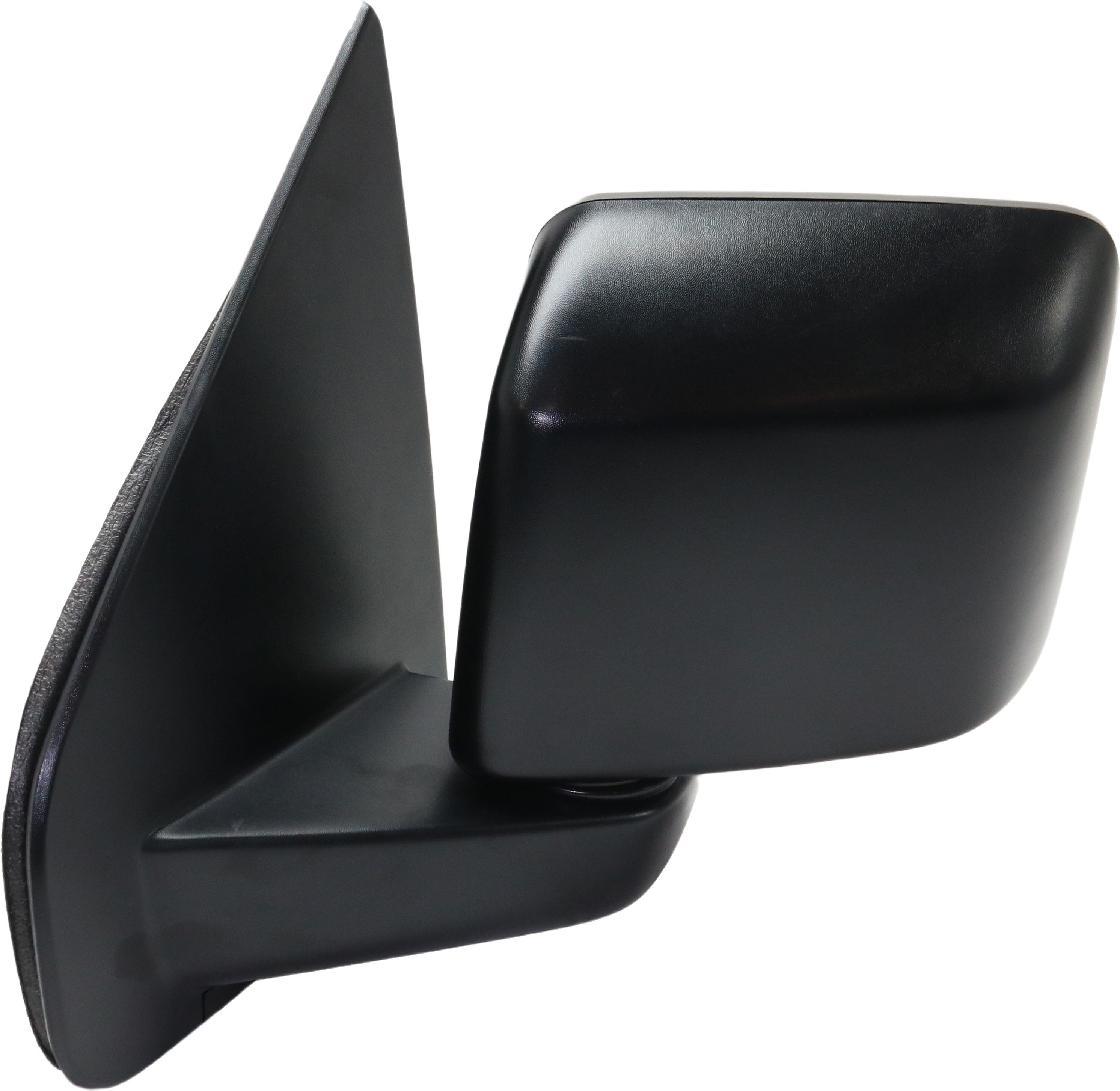 Manual Adjust Mirror for Ford F-150 (2004-2008), Left (Driver), Non-Towing, Manual Folding, Non-Heated, Textured, Paddle Style, Without Auto Dimming, Blind Spot Detection, Memory, and Signal Light, New Body Style, Replacement