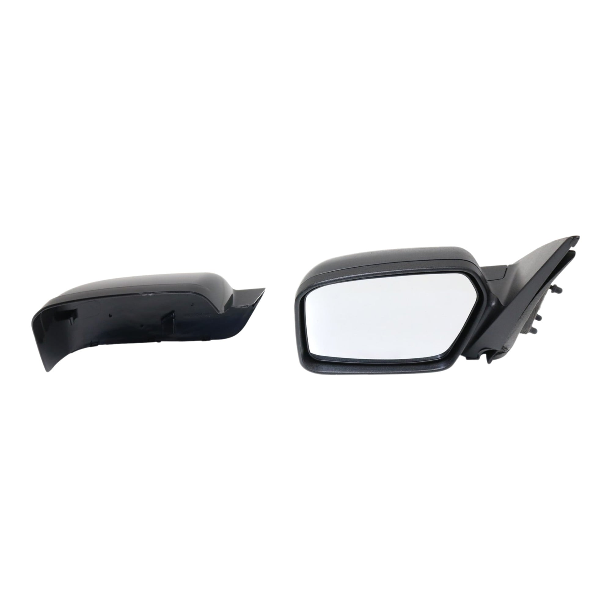 Power Mirror for 2006-2009 Milan, 2006-2010 Fusion, Left (Driver), Non-Folding, Non-Heated, with 1 Paintable and 1 Textured Black Cap, without Puddle Light, Excludes Hybrid Model, Replacement