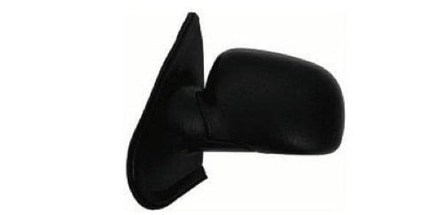 Left (Driver) Outside Rear View Mirror Assembly with Cover and Glass Replacement for 1998 - 2000 Ford Explorer, Power Remote, Heated, with Puddle Light, Black,  F87Z17683BAB