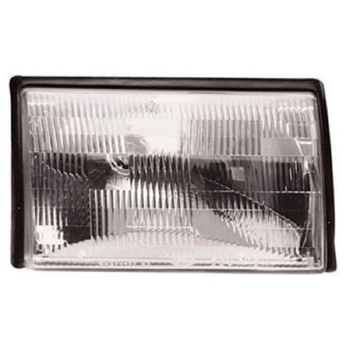 Right (Passenger) Headlight Assembly for 1987 - 1993 Ford Mustang, Front Assembly Replacement Housing/Lens/Cover, Composite,  E9ZZ13008A, Replacement