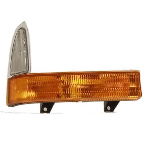 Right (Passenger) Parking Light Assembly for 2001 Ford F-250 Super Duty with 1 Amber Colored & 1 Clear Lens; Replacement  1C3Z13200BC
