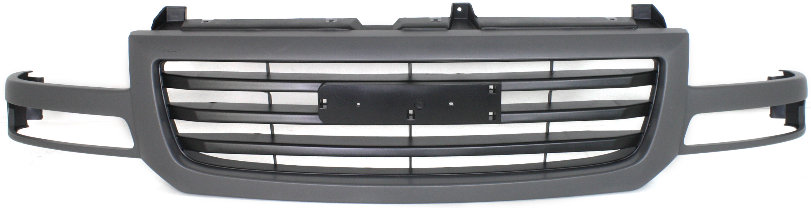 Grille for GMC Sierra 1500 (2003-2007), Sierra 2500 (2003-2004), Painted Dark Gray Shell with Black Insert, Fits 2007 Classic, Replacement